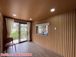 Ốp tường Lamri nhựa giả gỗ