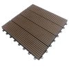Vỉ gỗ nhựa ngoài trời VI300X300-VG màu coffee