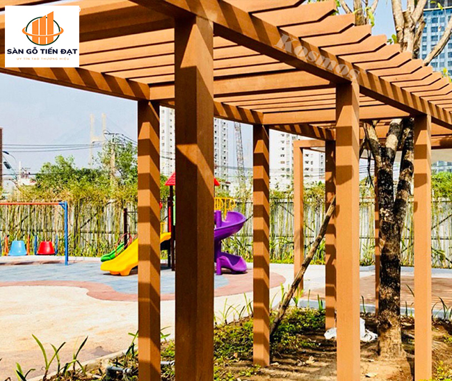 Thanh lam gỗ nhựa ngoài trời làm giàn hoa Pergola Thanh lam gỗ nhựa ngoài trời làm giàn hoa Pergola