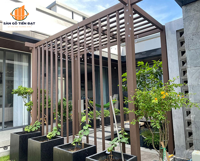 Thanh lam wood plastic composite trang trí ngoại thất Thanh lam wood plastic composite trang trí ngoại thất